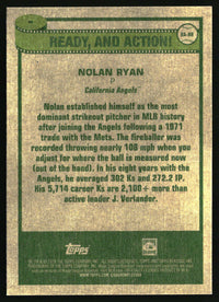 Nolan Ryan 2026 Topps Heritage #RA-NR Ready, and Action!