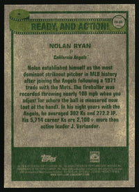 Nolan Ryan 2026 Topps Heritage #RA-NR Ready, and Action!