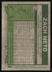 Zach Neto 2026 Topps Heritage #188 Red