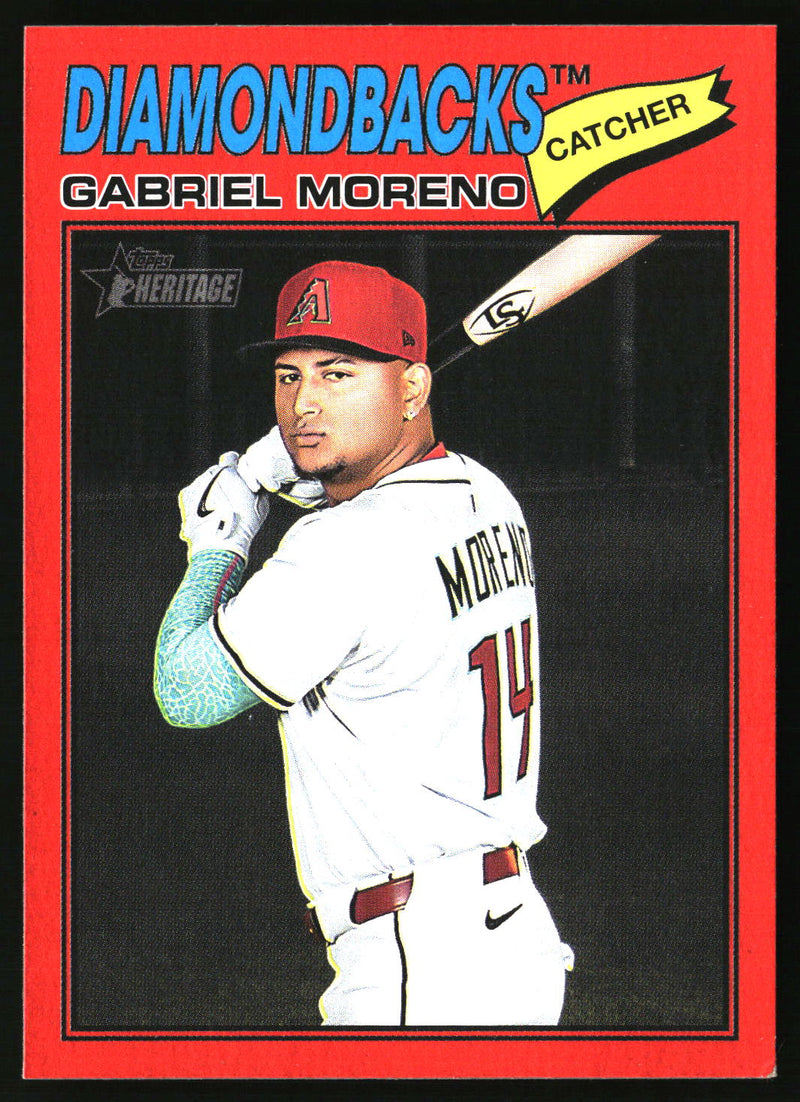 Gabriel Moreno 2026 Topps Heritage #361 Red