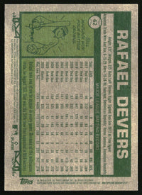 Rafael Devers 2026 Topps Heritage #62 Red