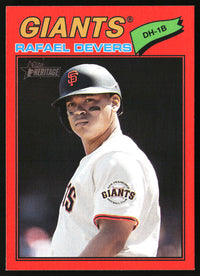 Rafael Devers 2026 Topps Heritage #62 Red