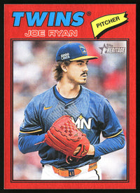 Joe Ryan 2026 Topps Heritage #255 Red