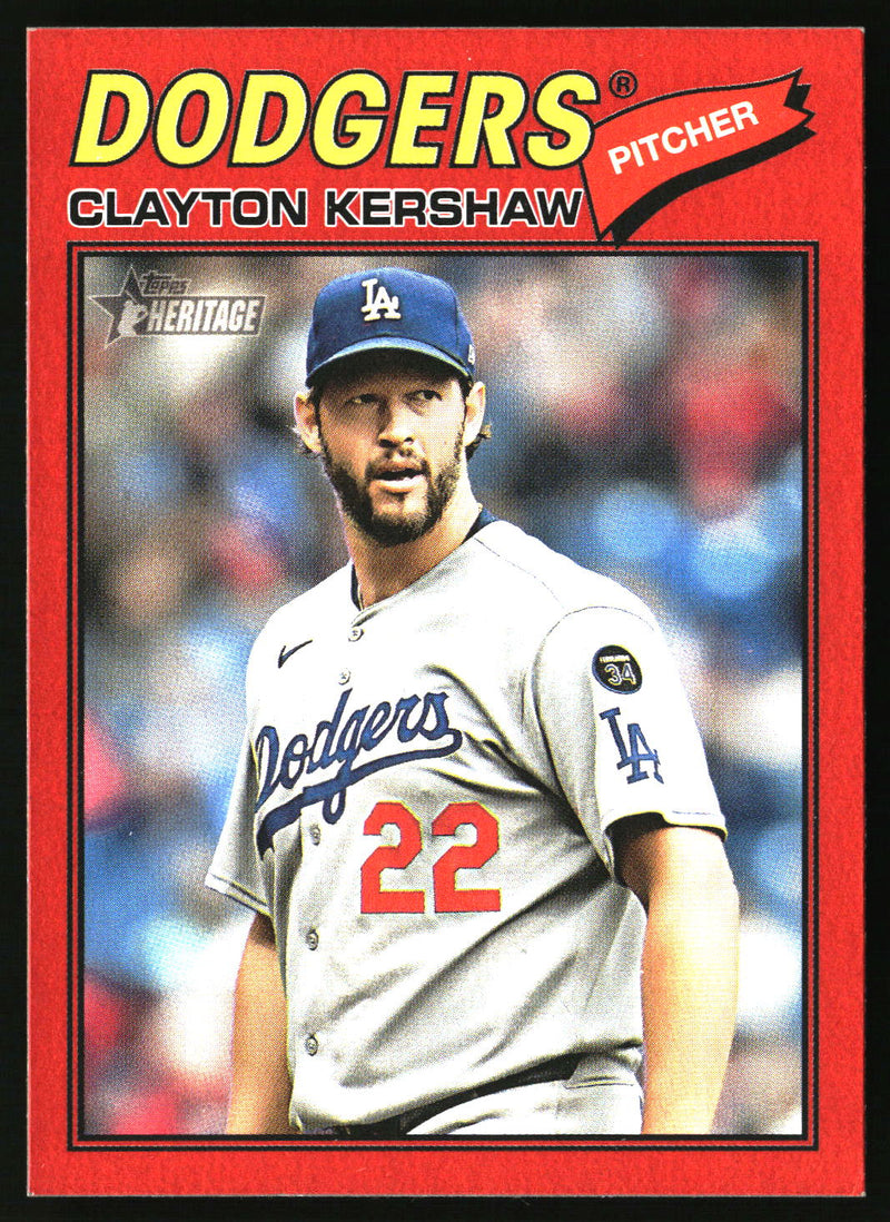 Clayton Kershaw 2026 Topps Heritage #190 Red