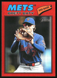 Brett Baty 2026 Topps Heritage #19 Red