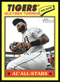 Gleyber Torres 2026 Topps Heritage #243 Dark Yellow