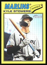 Kyle Stowers 2026 Topps Heritage #395 Dark Yellow