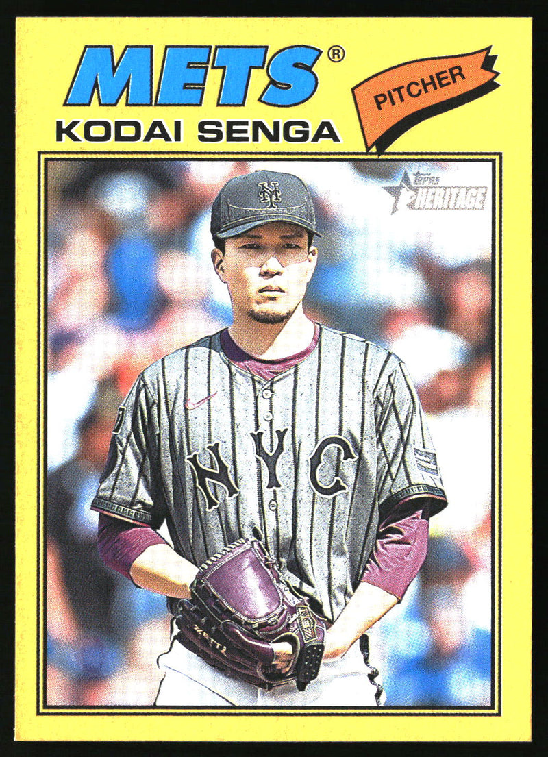 Kodai Senga 2026 Topps Heritage #317 Dark Yellow