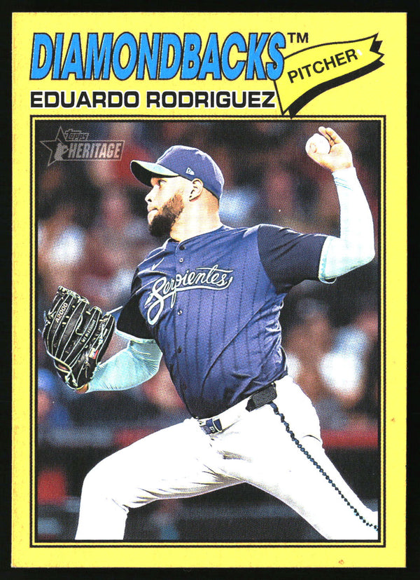 Eduardo Rodriguez 2026 Topps Heritage #288 Dark Yellow