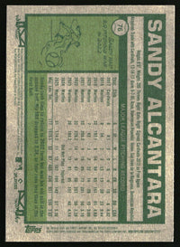Sandy Alcantara 2026 Topps Heritage #76 Dark Yellow