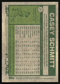 Casey Schmitt 2026 Topps Heritage #27 Dark Yellow