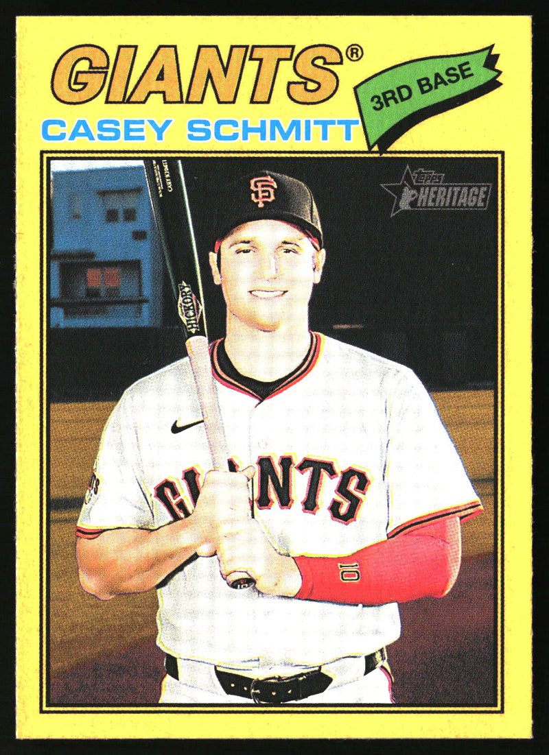 Casey Schmitt 2026 Topps Heritage #27 Dark Yellow