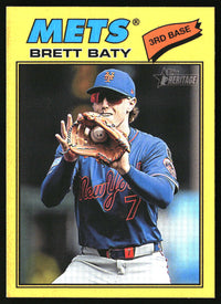 Brett Baty 2026 Topps Heritage #19 Dark Yellow