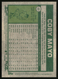 Coby Mayo 2026 Topps Heritage #49 Dark Yellow