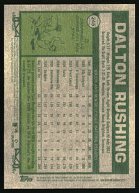 Dalton Rushing 2026 Topps Heritage #246 Dark Yellow