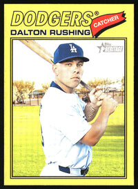 Dalton Rushing 2026 Topps Heritage #246 Dark Yellow