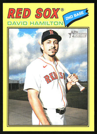 David Hamilton 2026 Topps Heritage #344 Dark Yellow