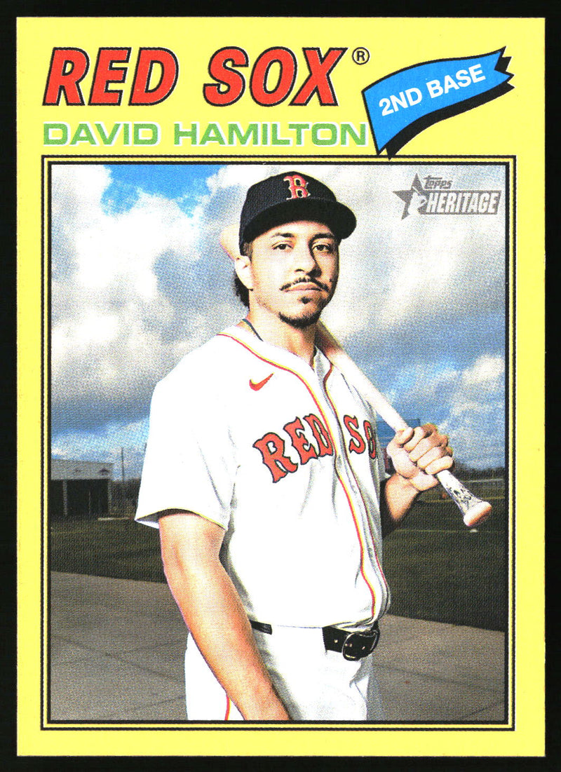 David Hamilton 2026 Topps Heritage #344 Dark Yellow