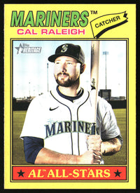 Cal Raleigh 2026 Topps Heritage #269 Dark Yellow