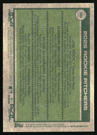 2026 Rookie Pitchers 2026 Topps Heritage #389 Dark Yellow