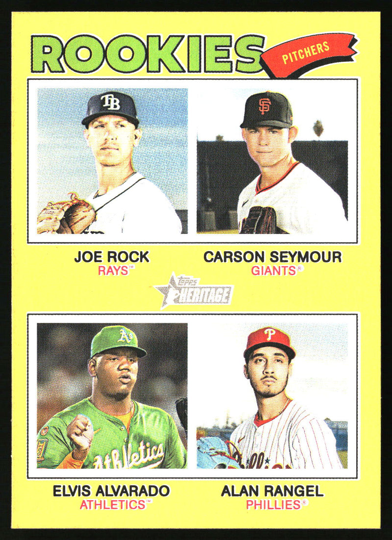 2026 Rookie Pitchers 2026 Topps Heritage #389 Dark Yellow