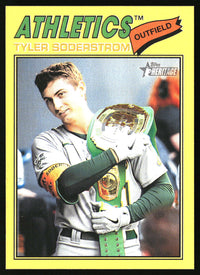 Tyler Soderstrom 2026 Topps Heritage #101 Dark Yellow