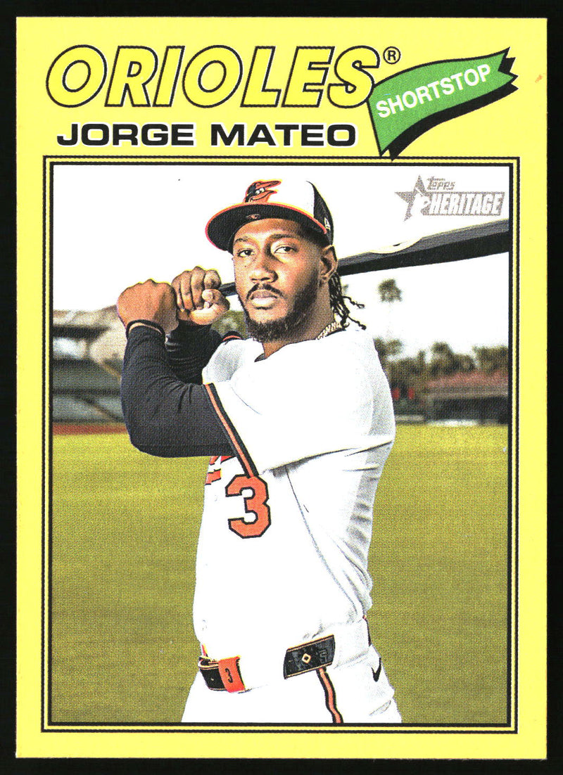 Jorge Mateo 2026 Topps Heritage #267 Dark Yellow
