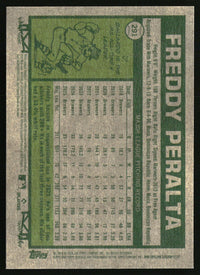 Freddy Peralta 2026 Topps Heritage #291 Dark Yellow