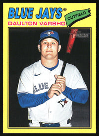 Daulton Varsho 2026 Topps Heritage #223 Dark Yellow