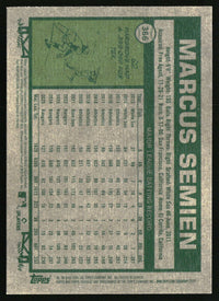 Marcus Semien 2026 Topps Heritage #366 Dark Yellow