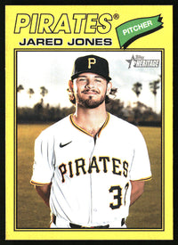 Jared Jones 2026 Topps Heritage #141 Dark Yellow