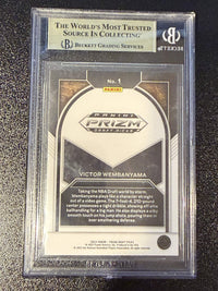 Victor Wembanyama #1 2023-24 Panini Prizm Draft Picks Brilliance BGS 9.5