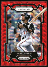 Barry Larkin 2024 Panini Prizm #139 Ruby Wave Prizms