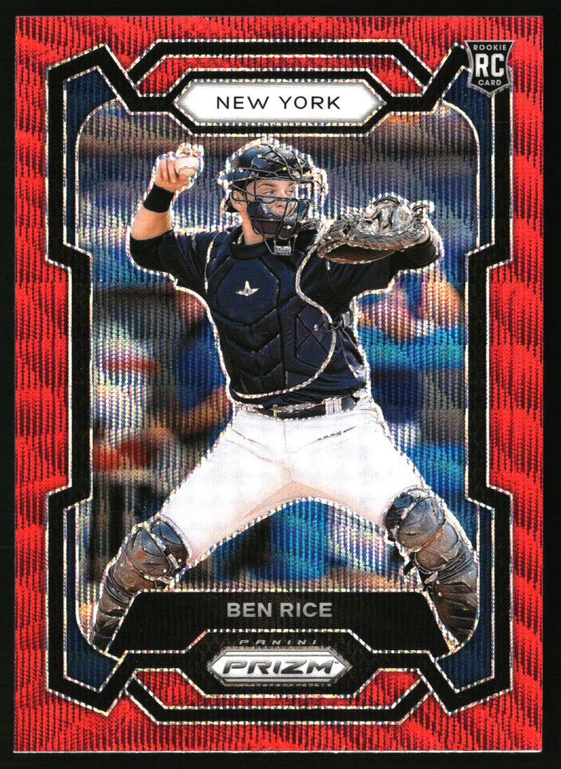 Ben Rice 2024 Panini Prizm #272 Ruby Wave Prizms