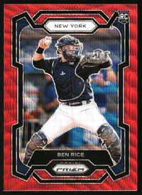 Ben Rice 2024 Panini Prizm #272 Ruby Wave Prizms