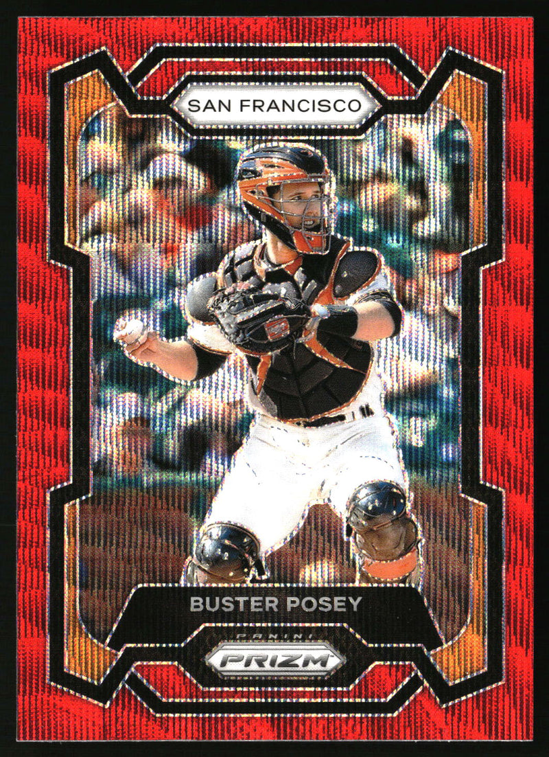 Buster Posey 2024 Panini Prizm #108 Ruby Wave Prizms