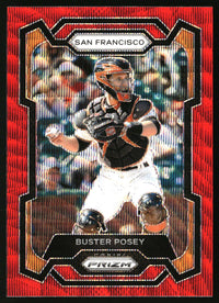 Buster Posey 2024 Panini Prizm #108 Ruby Wave Prizms