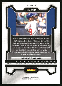 Moises Alou 2024 Panini Prizm #231 Ruby Wave Prizms