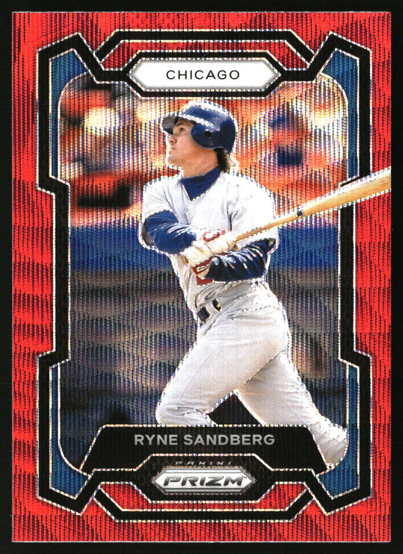 Ryne Sandberg 2024 Panini Prizm #211 Ruby Wave Prizms