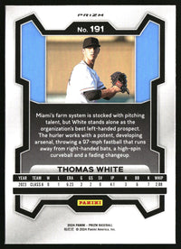 Thomas White 2024 Panini Prizm #191 Ruby Wave Prizms