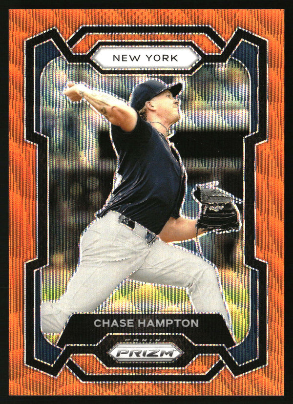 Chase Hampton 2024 Panini Prizm #146 Orange Wave Prizms SN