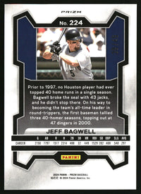 Jeff Bagwell 2024 Panini Prizm #224 Orange Wave Prizms SN
