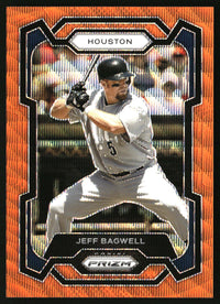 Jeff Bagwell 2024 Panini Prizm #224 Orange Wave Prizms SN