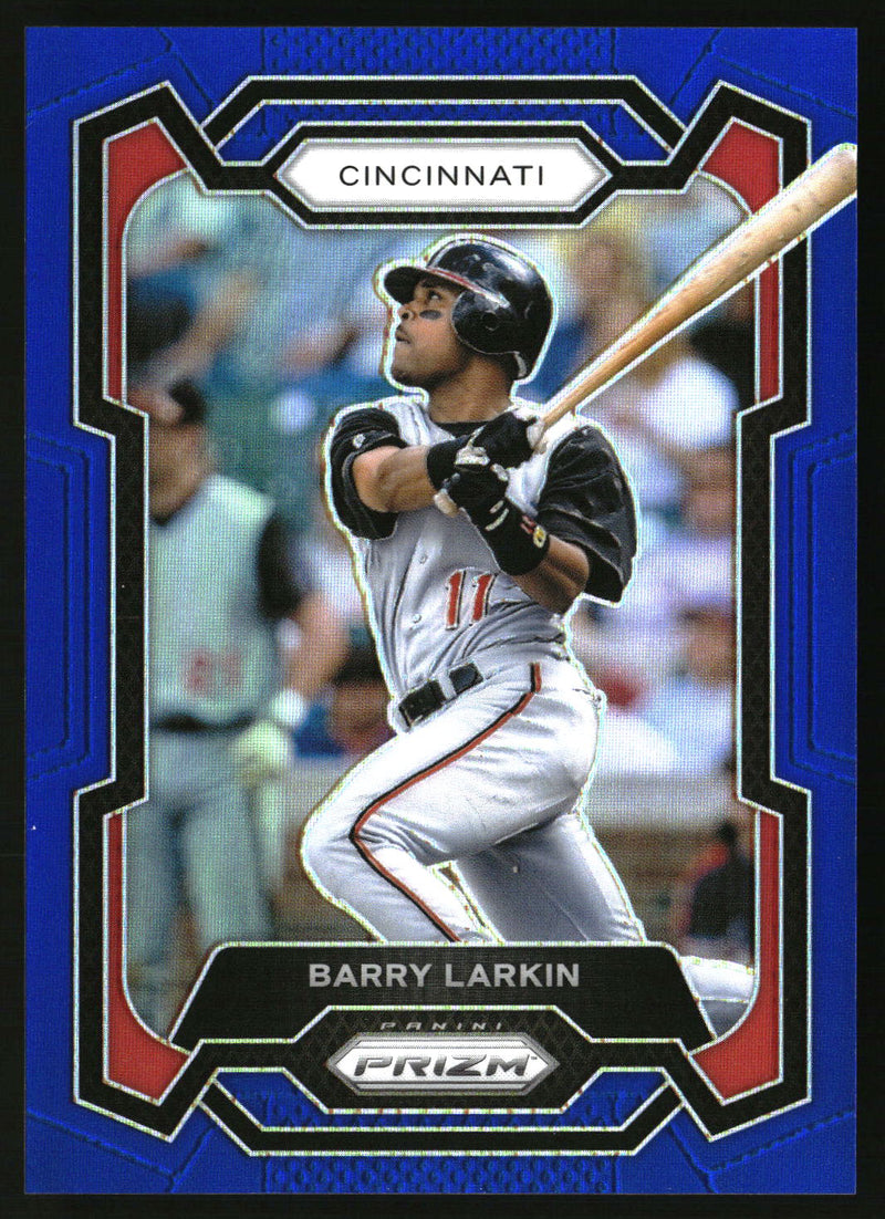 Barry Larkin 2024 Panini Prizm #139 Blue Prizms SN