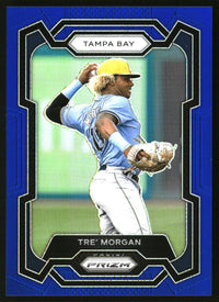Tre’ Morgan 2024 Panini Prizm #300 Blue Prizms SN
