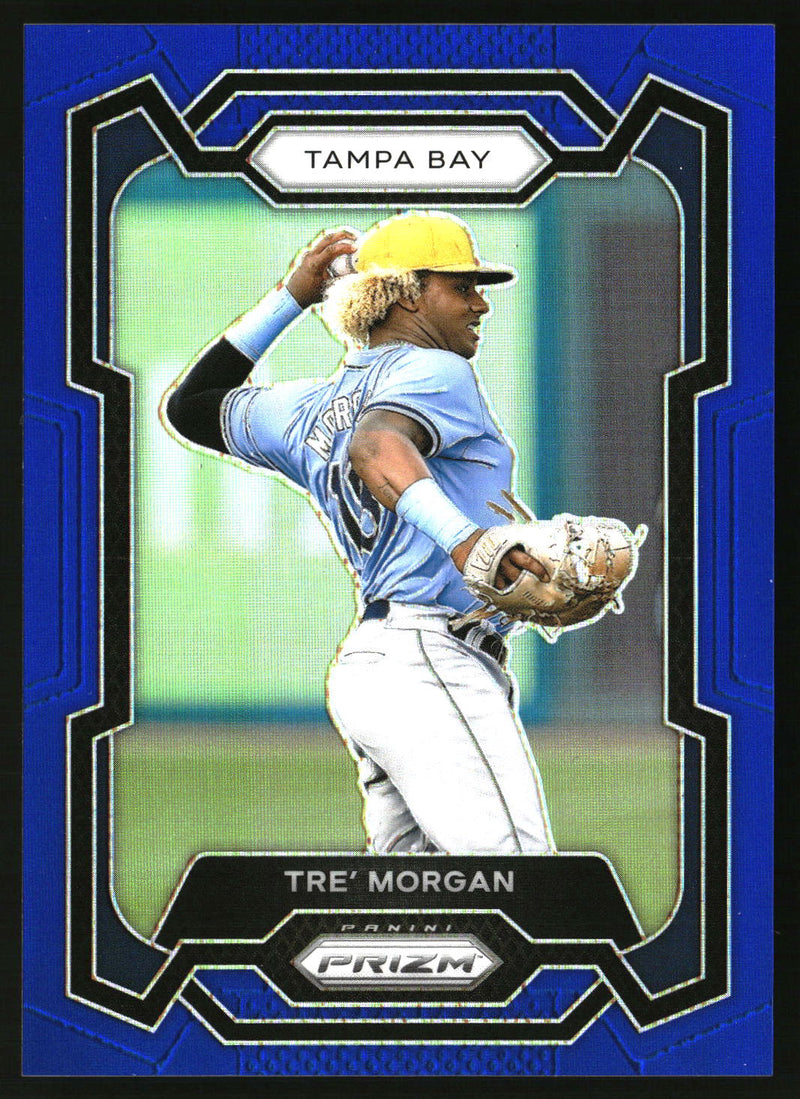 Tre’ Morgan 2024 Panini Prizm #300 Blue Prizms SN