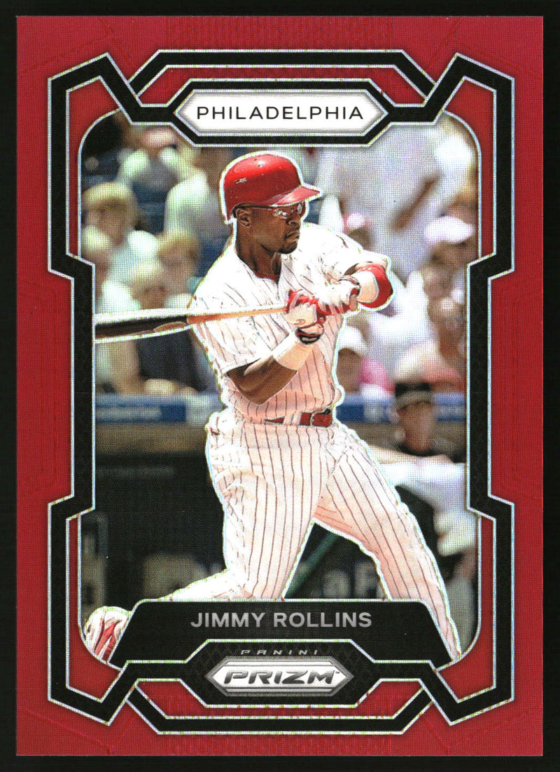 Jimmy Rollins 2024 Panini Prizm #87 Red Prizms SN