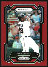 Torii Hunter 2024 Panini Prizm #28 Red Prizms SN