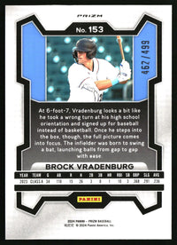 Brock Vradenburg 2024 Panini Prizm #153 Pulsar Prizms SN