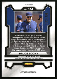 Bruce Bochy 2024 Panini Prizm #134 Pulsar Prizms SN